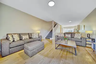 Offering three bedrooms and three and a half baths this townhome sits in the