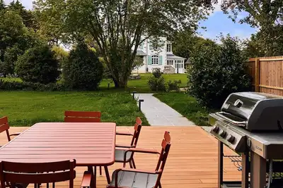 Image de Maison mitoyenne dans un grand parc en bord de mer - accès direct à la plage