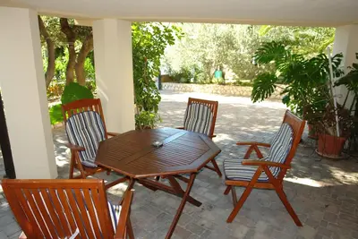 Image de Appartement de deux chambres avec la terrasse Mandre, Pag (A-18748-a)