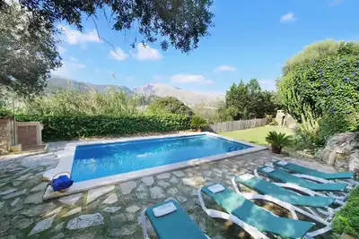 Image de Maison de vacances 'Can Moragues' avec vue sur la montagne, Wi-Fi et climatisation