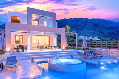 Image de Maison de vacances Kourna pour 1 - 8 personnes avec 3 chambres à coucher - Maison de vacances