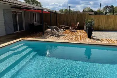 Image de Proche Soulac/mer maison de 6 personnes avec piscine intérieure chauffée
