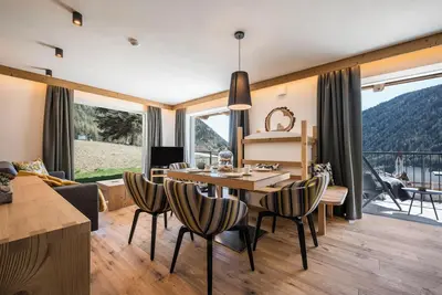 Image de Appartement \"Mulin Rudl\" près de la station de ski avec vue sur les montagnes, sauna et balcon