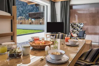 Image de Appartement \"Mulin Hilda\" près de la station de ski avec vue sur les montagnes, sauna et jardin
