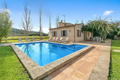 Image de Maison de vacances 'Es Molà De Son Comparet' avec vue sur la montagne, piscine privée et Wi-Fi