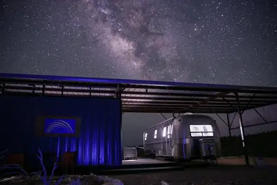 Big Bend StarGazer:Retro Airstream, Neolithic Views