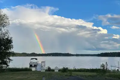 Image de Lake Nebagamon lake front home with private dock, short walk from Dairy Queen.