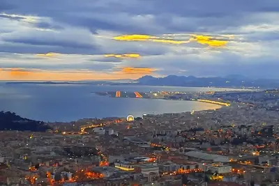 Image de T2 41m² panoramic view of city of Nice, sea, private parking in closed property