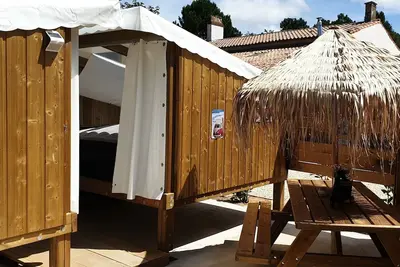 Image de Cabane atypique en bois 2/4 pers proche du zoo (Ancv )