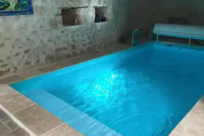Image de Gîte des Caves, XVIe siècle, près de Beauval et Chenonceaux, piscine troglodyte