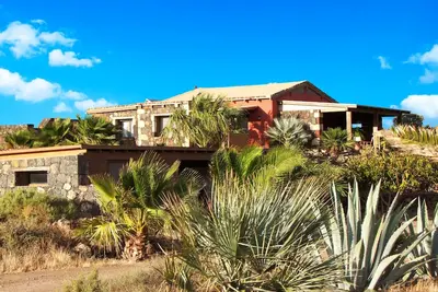 Casa el campo, jardin exotique, espace et vue panoramique