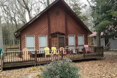 Image de Relax. Quaint Comfy A-frame cottage steps from the Delaware Bay