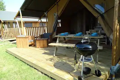 Image de Vakantie in Kamperland, Safaritent Voor 6 Personen, Dichtbij Strand en zee