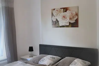Image de Ferienwohnung Jakob, mit Garten, Terrasse und Strandkorb