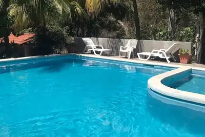 Image de 5 minutes walk to private beach, gated community, security surveillance