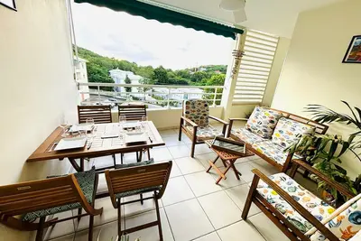 Image de Appart Papaye T3, Ttconfort, 3mn Plage Anse Mitan, 4è dernier Etage, Ascenseur