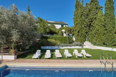 Image de Finca de vacances Casa Ginés avec vue sur les montagnes, piscine, Wi-Fi et terrasse