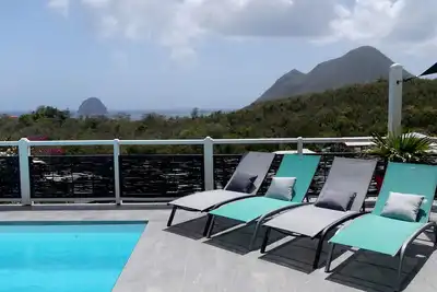 Image de Diamant, Villa individuelle pour 8, classée 4*, vue exceptionnelle et piscine.