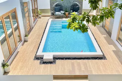 Studio (A) with Pool open air Shower & & Bath