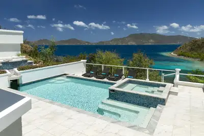 Image de Seaside St John Villa - Amazing View, Amazing Pool & 2 min walk to Private Beach