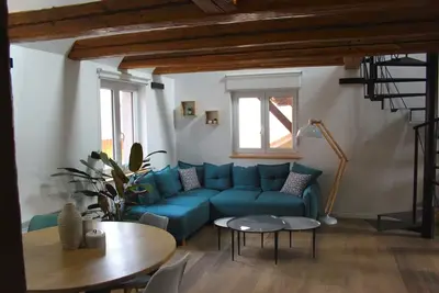 Image de Superbe duplex atypique dans maison Alsacienne rénovée!