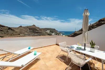 Maison de vacances avec terrasse et vue sur la mer