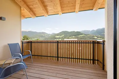 Image de Appartement de vacances \"Teutenhofer Apfel\" Ă la ferme avec vue sur montagne et jardin