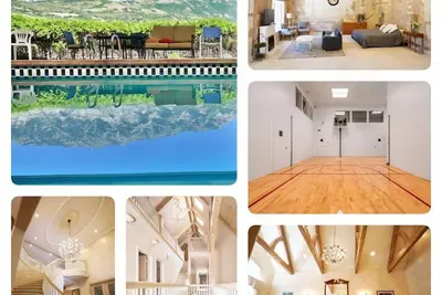 Image de Sleeps 50+Lux 5flrs+Pool Jacuzi Sauna 2SportCts. Ev View1. 7ac Reunions Retreats+