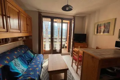 Image de Mini T2 à Barcelonnette pour 4 avec balcon, Tv et coin-cuisine équipé