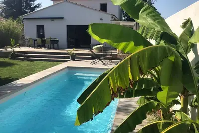 Image de Villa 8 Pers 4 chambres, avec piscine, à 15 min des Plages et de Montpellier
