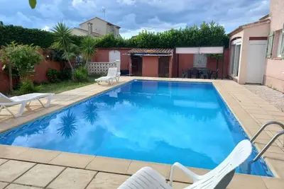Image de Villa a 20 mn Montpellier et plage, grande piscine sans vis a vis