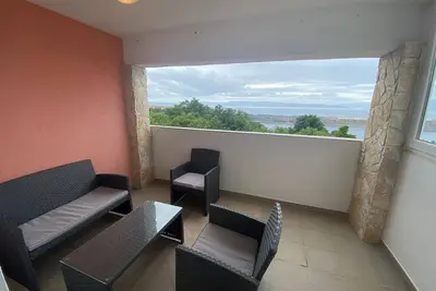 Image de Studio Melissa avec terrasse et vue mer, à Omisalj