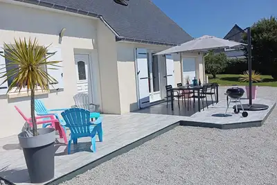 Maison 3* à Crozon proche de la plage de l'Aber avec 4 chambres