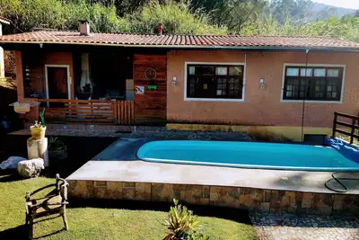 Image de Mezzanine space! ! ! barbecue, pizza oven, wood-burning stove, swimming pool.