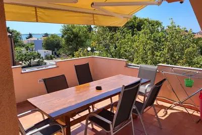Image de Appartement de trois chambres avec la terrasse et la vue sur le mer Vrsi - Mulo, Zadar (A-18914-a)