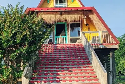 Image de Waterfront A Frame Cottage Stunning Sunsets Family Fun