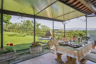 Image de Bel appartement dans une maison de vacances avec Wifi, piscine, terrasse, animaux admis, parking