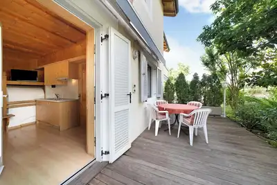Image de Appartement \"Weinsepphof 1\" avec vue sur les montagnes, piscine, Wi-Fi, jardin et balcon