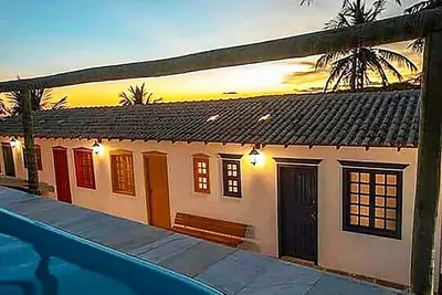 Suíte em Pousada c piscina e natureza em Meaípe/Es