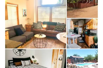 Image de The Bison cabin in a gated 2 acre boutique tiny home resort with pool!