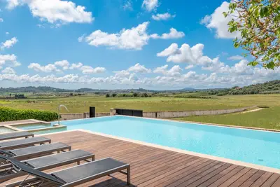 Image de Maison de vacances Dalt Son Morro avec vue sur la montagne, piscine et Wi-Fi