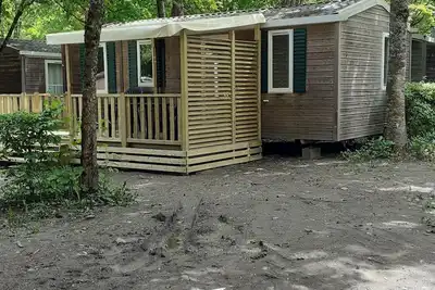 Image de Mobil Home face au Mont Blanc, Lac de Passy