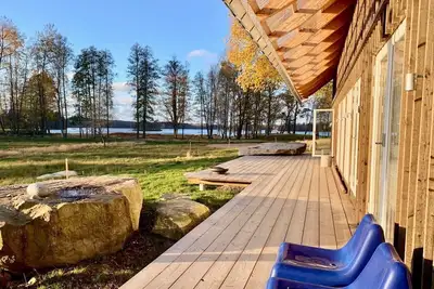 Image de Unique Lake House at Kösen, Sauna, Bikes, Boat, Kayak, Wifi, charging post car