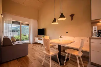 Image de Appartement 'Sommersbergerhof 1968' avec piscine, vue sur les montagnes et terrasse