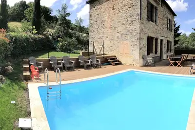 Image de Maison au calme avec piscine privée, sécurisée et chauffée de juin à septembre