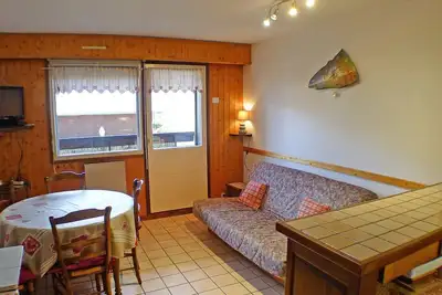 Image de Appartement lumineux 2 pièces cabine, animaux admis, proche centre Samoëns