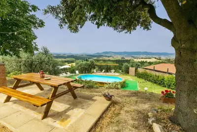Image de Maison de vacances privée avec climatisation, Wifi, piscine privée, patio, vue panoramique