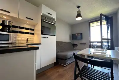 Image de Studio cosy aux pieds des pistes, vue splendide