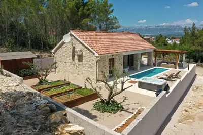 Image de Maison de vacances Pridraga pour 1 - 4 personnes avec 1 chambre Ă coucher - Maison de vacances
