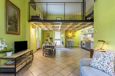 Image de Appartement \"Il Soppalco\" avec vue sur les montagnes, Wi-Fi et climatisation